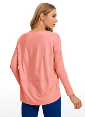 Pima Cotton Boat Neck Long Sleeve