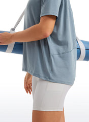 Pima Cotton Boat Neck Short Sleeve