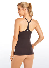 Speedy Seamless Built in Bra  Y back Tank