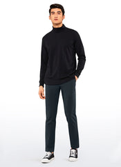 Stretch Slim-Fit Pants with Pockets 33''