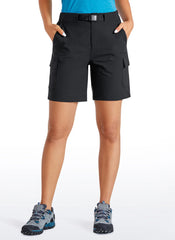 Cargo Mid-Rise Hiking Shorts with Belt Loops 7"