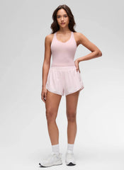 Butterluxe V Neck Racerback Shelf Bra Tank