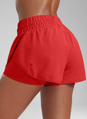 Feathery-Fit Soft  2 in 1 High Rise Shorts 3''