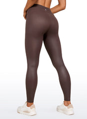 Faux Leather No Front Seam Legging 28''