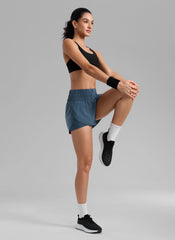 Feathery-Fit Soft  2 in 1 High Rise Shorts 3''