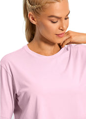 Pima Cotton Cropped Short Sleeve