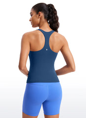 Butterluxe Waist Length Built in Bra Tank