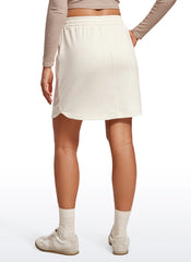 Down the Street Pocket Sweat Jersey Skirt 17''
