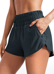 Feathery-Fit Soft Pocket High Rise Shorts 3''