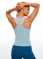 Butterluxe Waist Length  Racerback Tank