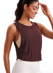 Pima Cotton Crop Deep Armhole Tank