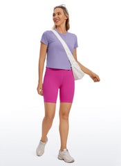 Pima Cotton Classic-Fit Cropped Short Sleeve