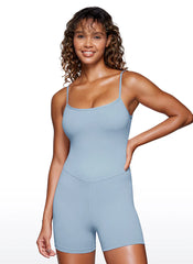 Butterluxe Thin Strap Shorts Bodysuit 4''