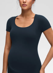 Softembrace Maternity U Neck Short Sleeve