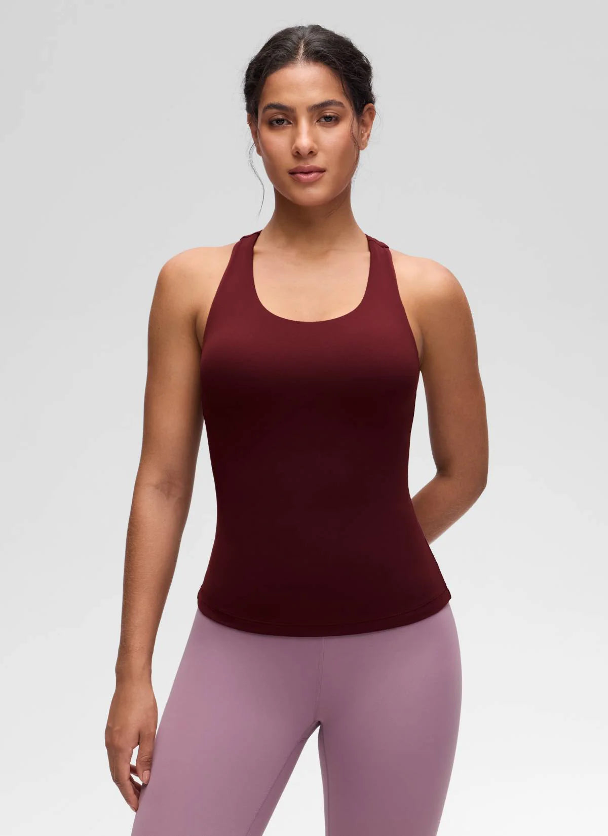 Butterluxe Waist Length Built in Bra Tank
