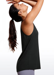Hip Length High Neck Halter Tank