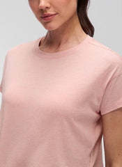 Pima Cotton Crew Neck Cropped Short Sleeve