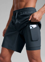 Feathery-Fit Athletic Shorts 7''- Lined