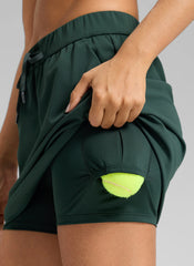 Stretch Drawstring Liner Skirt 15'' - 5 Pocket