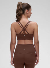 Butterluxe Mold U Neck Double Strap Sports Bra