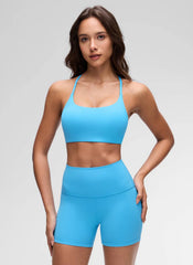 Butterluxe Twist Cross Back Sports Bra