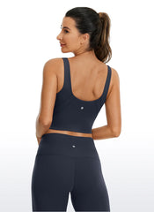 Butterluxe V Neck Built in Bra Tank