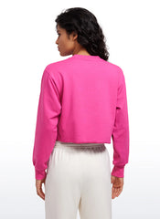 Amenity Double Raw Hem Sweatshirt