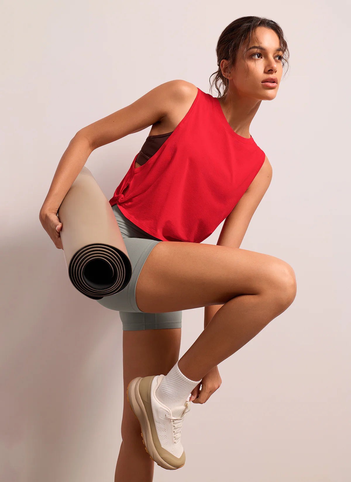 Pima Cotton Crop Deep Armhole Tank