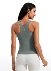 Butterluxe Built in Bra Scoop Neck Tank