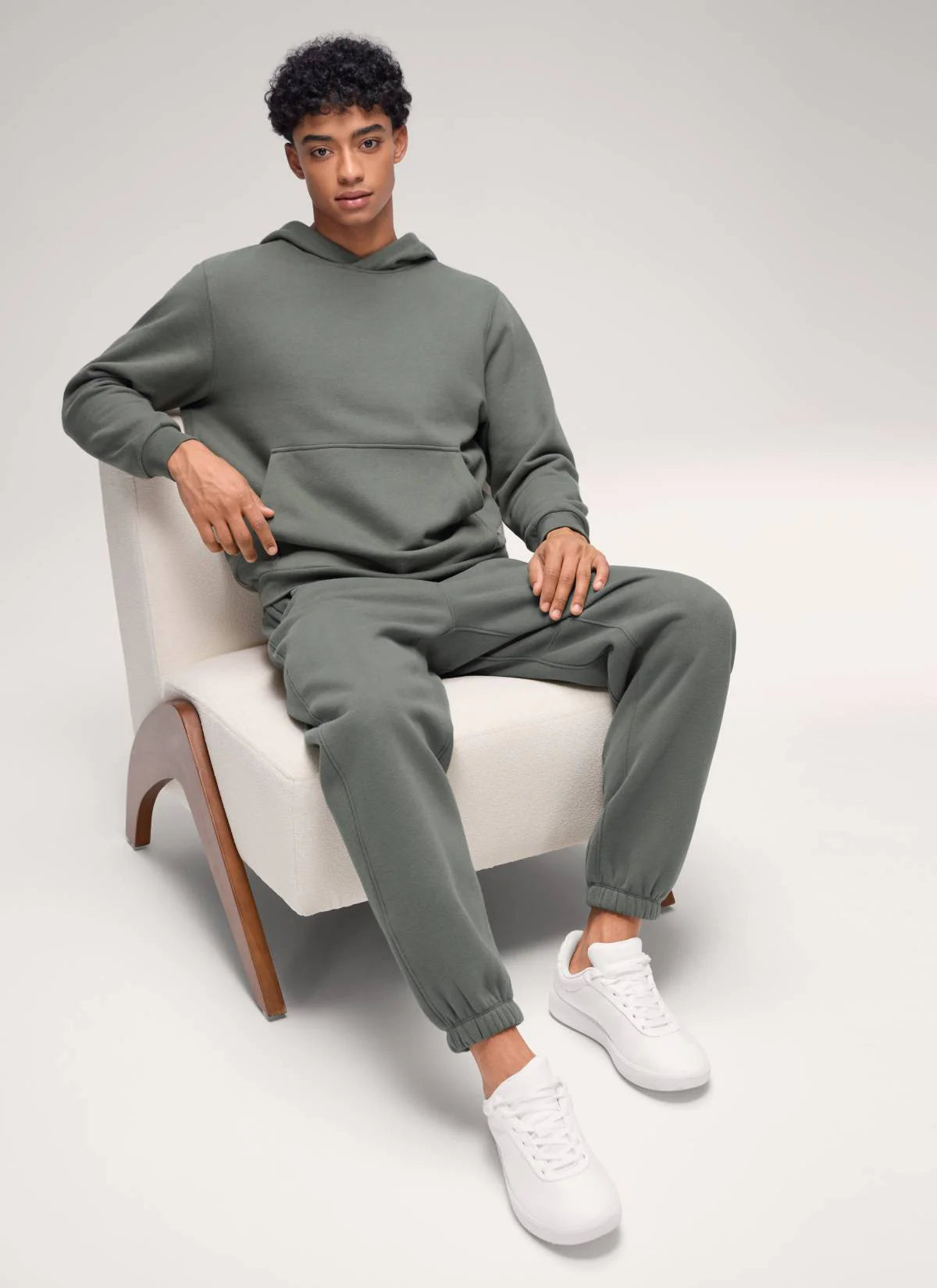 Fleece Lined Pocket Pullover Hoodie