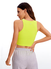 Butterluxe Cropped Wide Back Tank