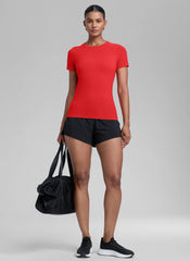 Seamless Hip Length Short Sleeve
