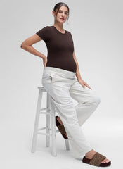 Softembrace Maternity Crew Neck Short Sleeve