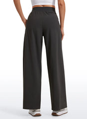 Stretch Wide Leg Casual Pant 30"