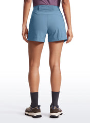Ripstop Zip Pocket Mid Rise Shorts 4''