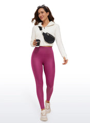 Matte Faux Leather Legging 28''